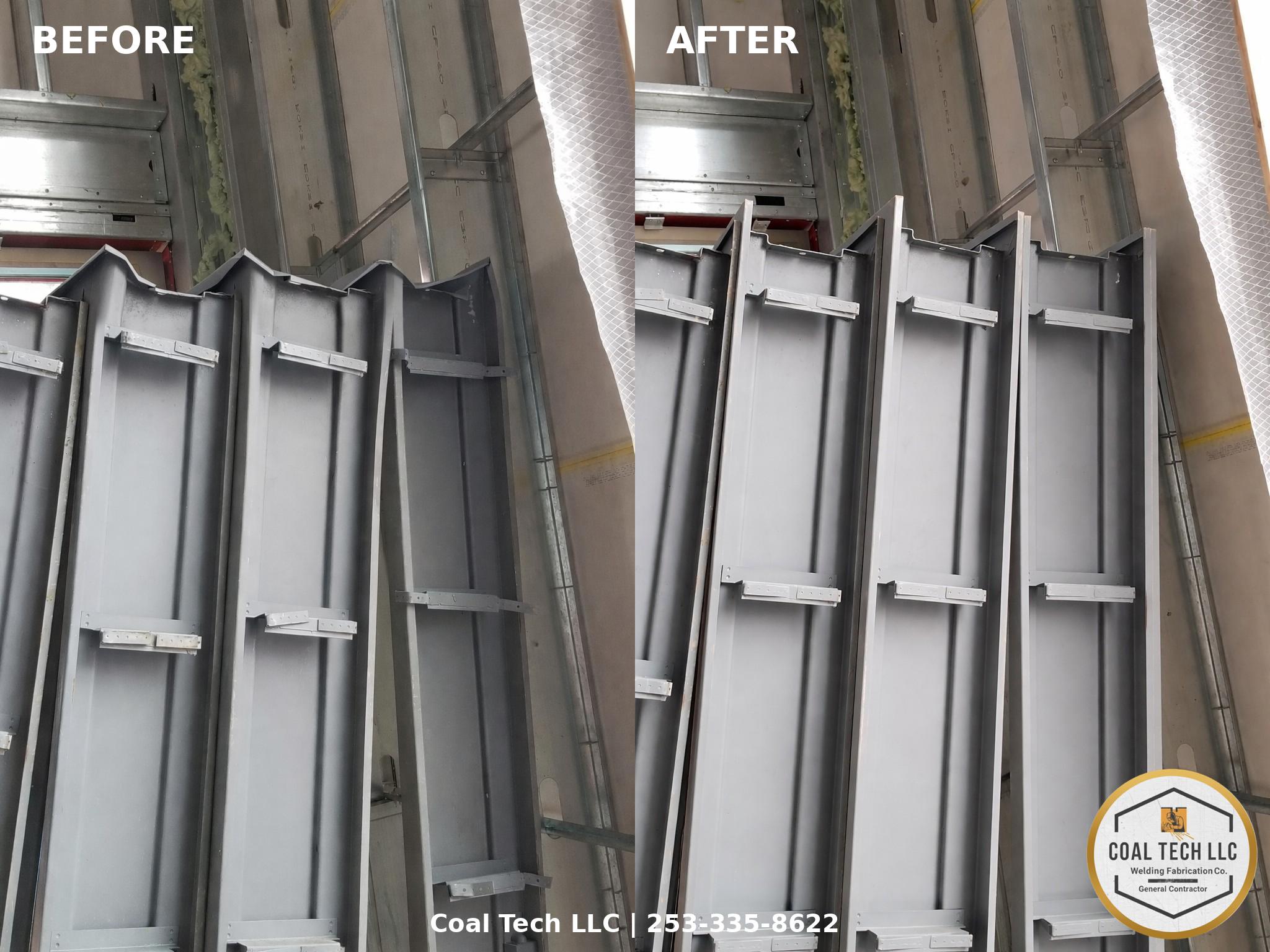 Before and After - Complete door system replacement