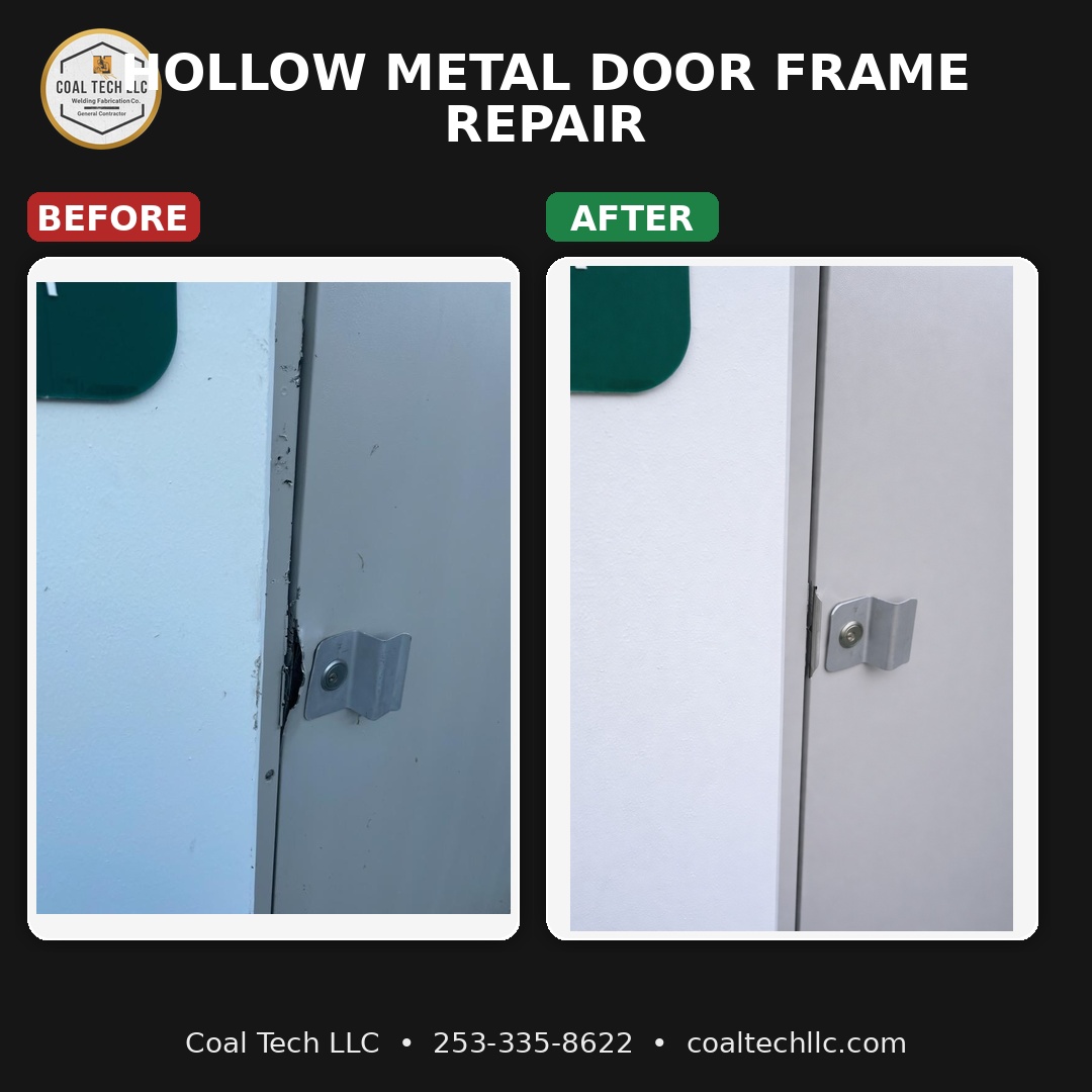 After - Repaired door frame